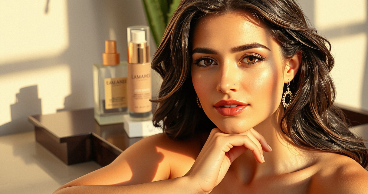 Natural women's skincare products and creams